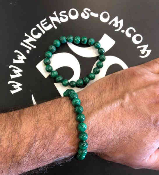 Pulsera Malaquita bola